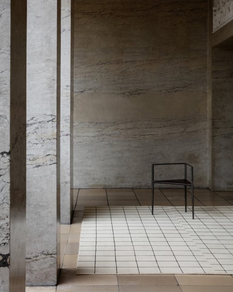 Ковёр Nordic Knots — Grid – Dusty White/Black — 200×300