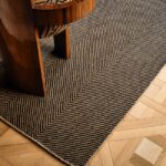 Ковёр Nordic Knots —  Jute Herringbone – Natural/Black — 75×250