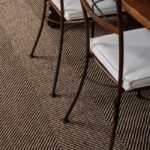 Ковёр Nordic Knots —  Jute Herringbone – Natural/Black — 75×250