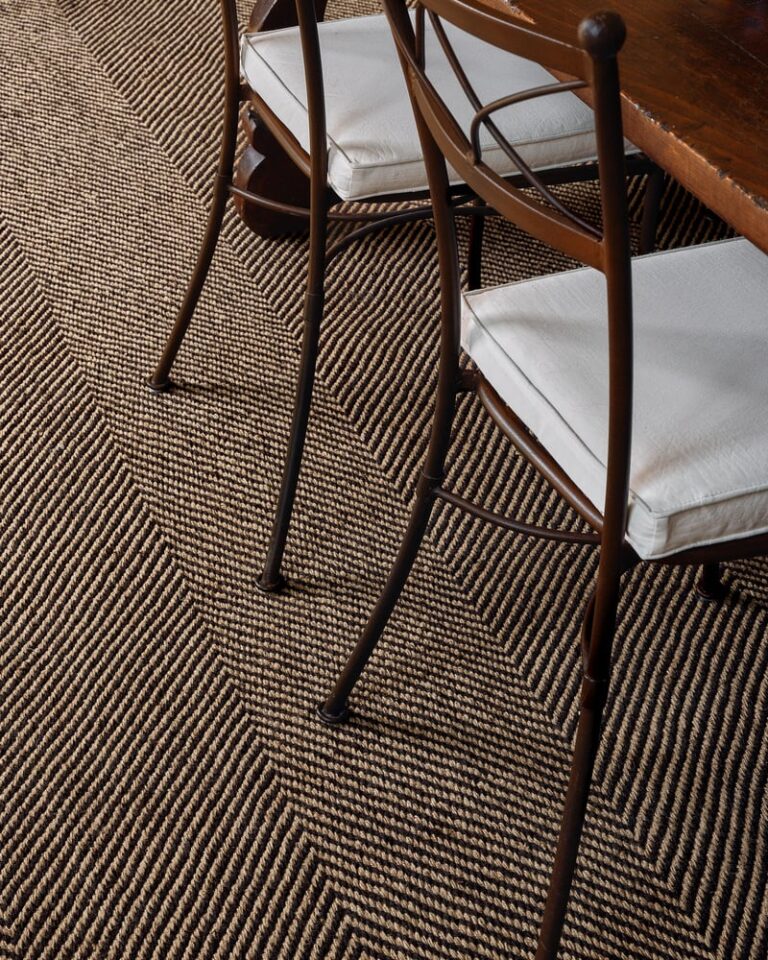Ковёр Nordic Knots —  Jute Herringbone – Natural/Black — 75×250