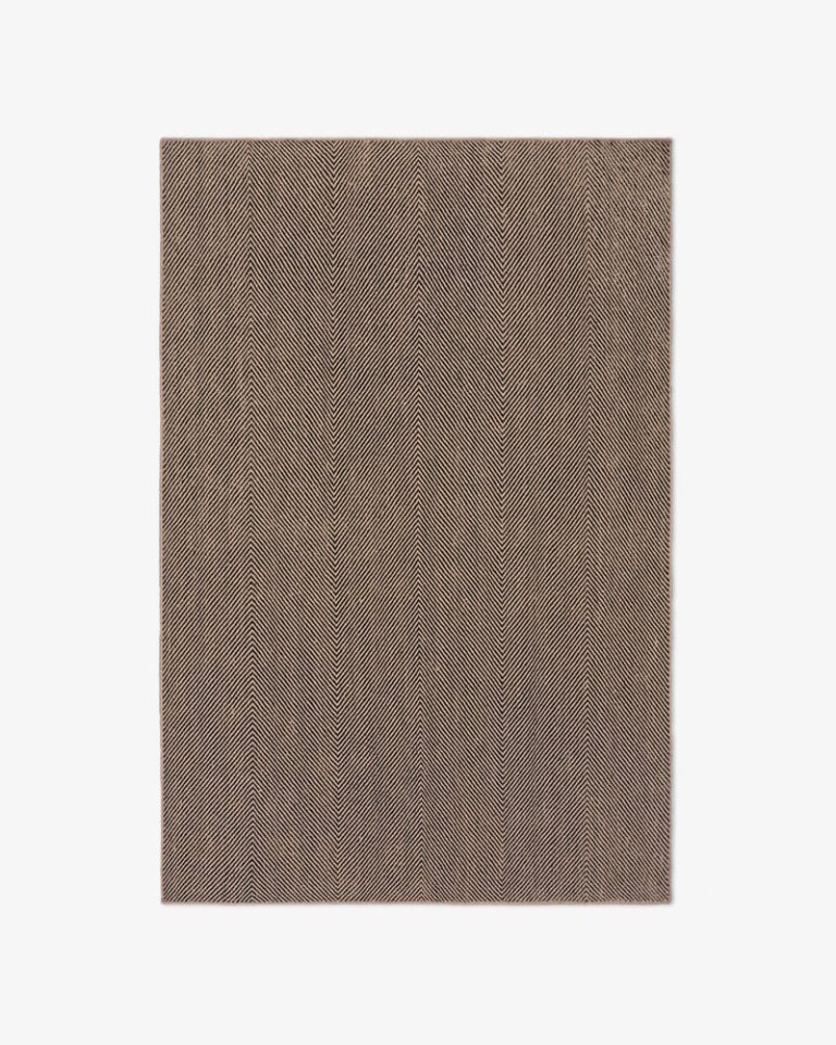 Ковёр Nordic Knots - Jute Herringbone – Natural/Black - 75x350