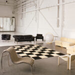 Ковёр Nordic Knots —  Square – Black/Cream — 140×200