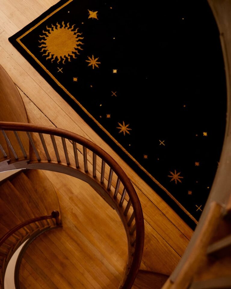 Ковёр Nordic Knots — Celestial – Deep Navy/Ochre — 250×350