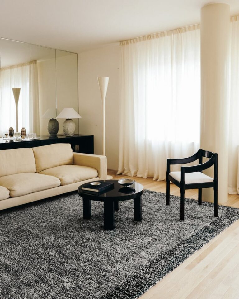 Ковёр Nordic Knots — Ryya 02 – Black/White — 170×240
