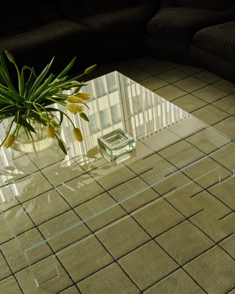 Ковёр Nordic Knots — Grid – Pistachio/Black — 200×300