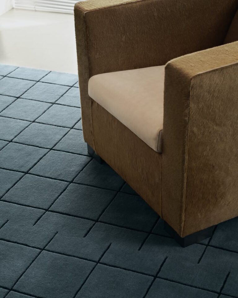 Ковёр Nordic Knots — Grid – Faded Blue/Black — 170×240