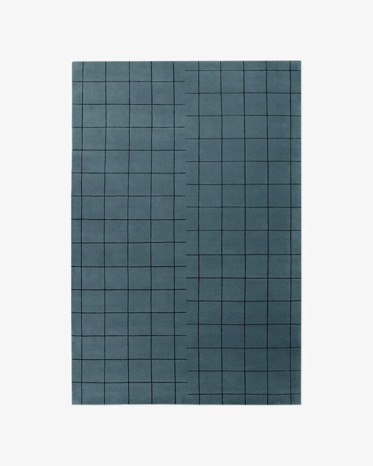 Ковёр Nordic Knots - Grid – Faded Blue/Black - 250x350