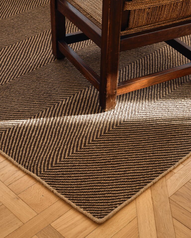 Ковёр Nordic Knots —  Jute Herringbone – Natural/Brown — 75×350