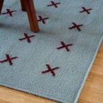 Ковёр Nordic Knots — Cross – Blue/Burgundy — 200×300