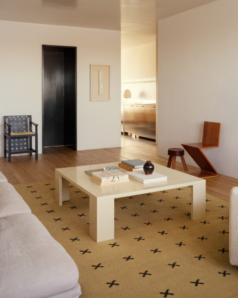 Ковёр Nordic Knots — Cross – Mustard/Dark Brown — 140×200
