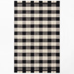 Ковёр Nordic Knots —  Plaid – Black/Cream — 140×200