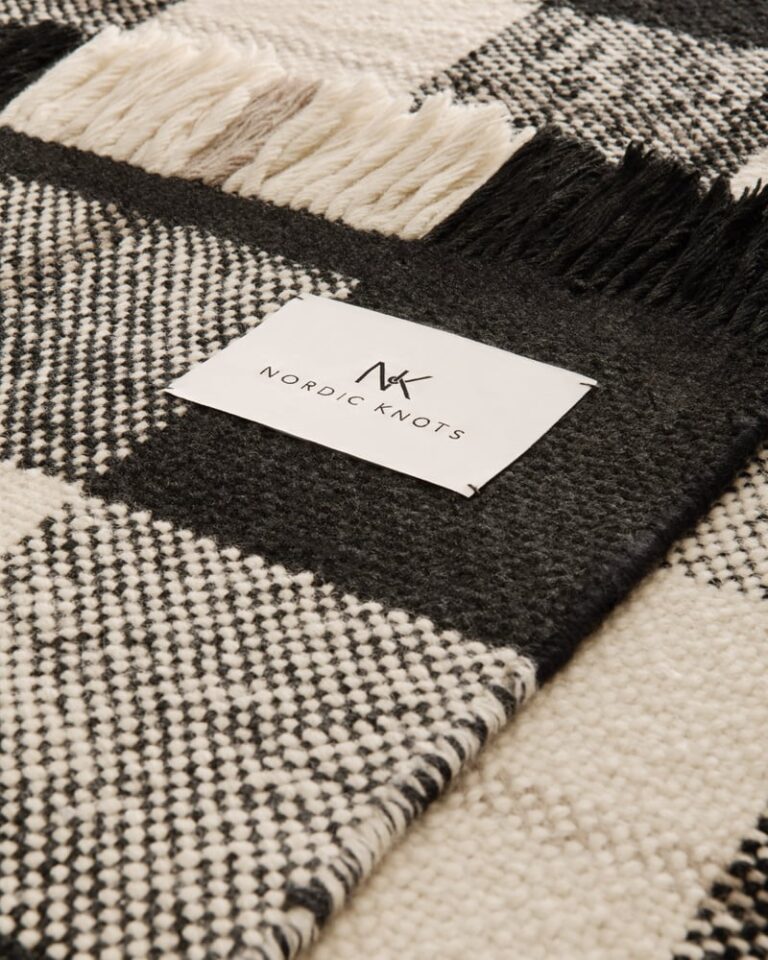 Ковёр Nordic Knots —  Plaid – Black/Cream — 170×240