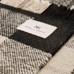 Ковёр Nordic Knots —  Plaid – Black/Cream — 140×200