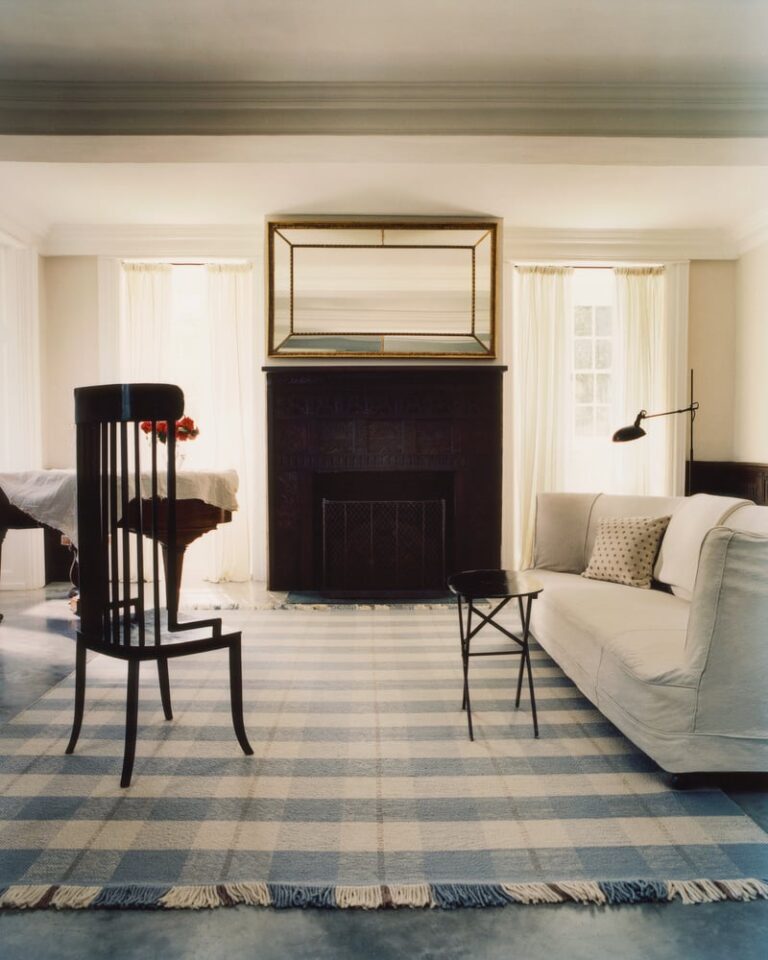 Ковёр Nordic Knots — Plaid – Blue/Cream — 140×200
