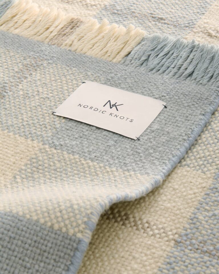 Ковёр Nordic Knots — Plaid – Blue/Cream — 140×200