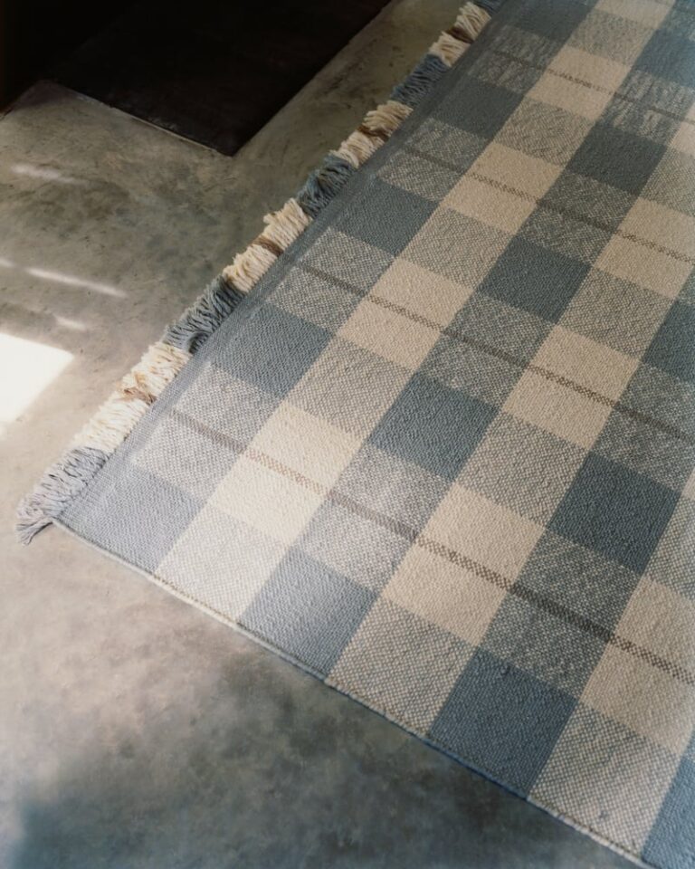 Ковёр Nordic Knots —  Plaid – Blue/Cream — 250×350