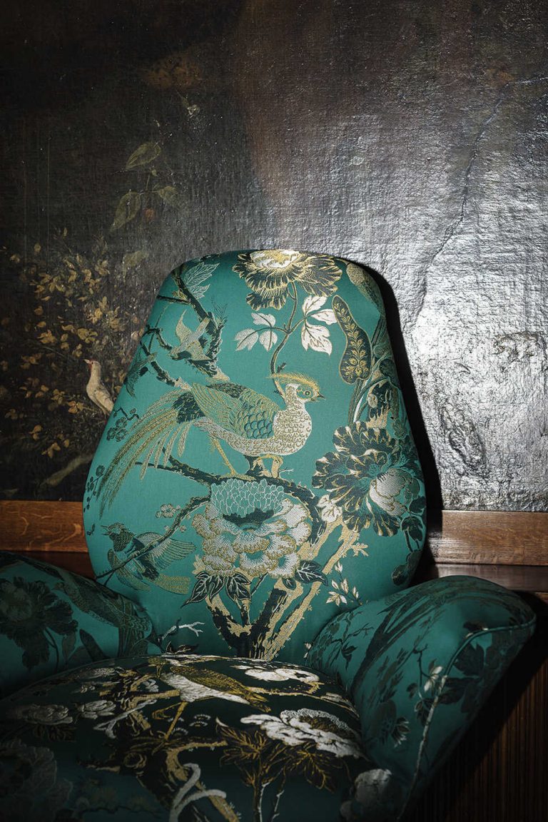 Ткань — Dedar — Silkbird Jacquard — 004 green lac