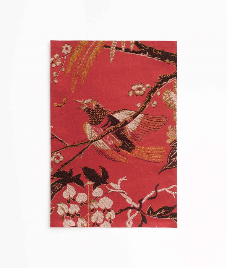 Ткань - Dedar - Silkbird Jacquard - 003 red lac