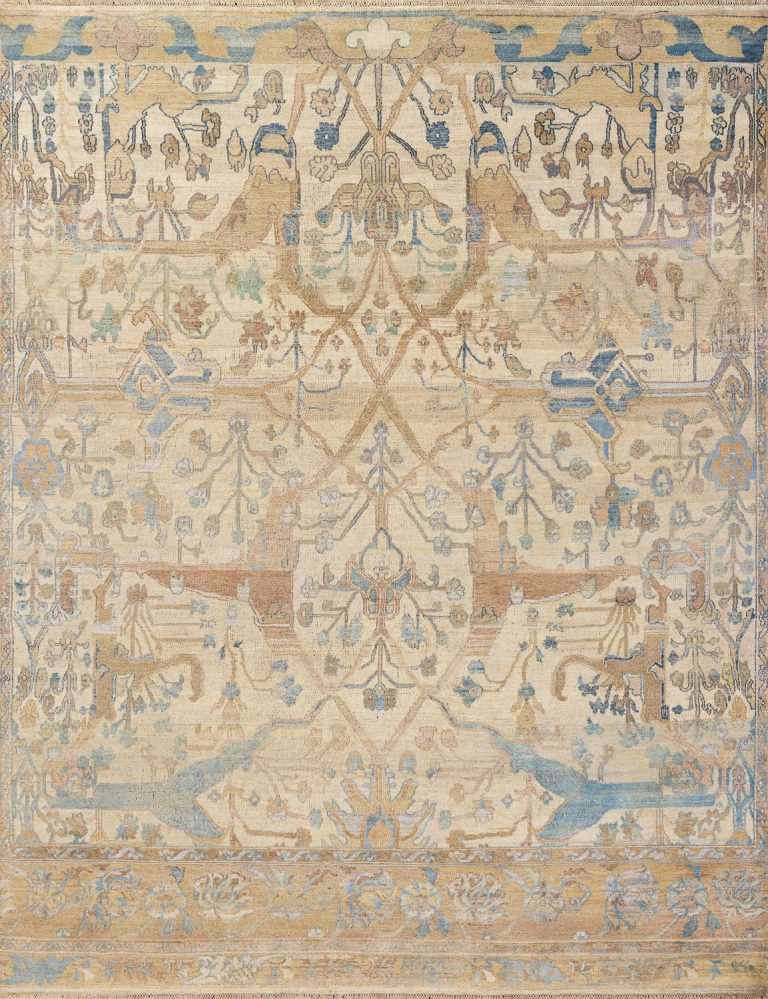 Индийский ковёр из шерсти и шёлка — VINTAGE SILK