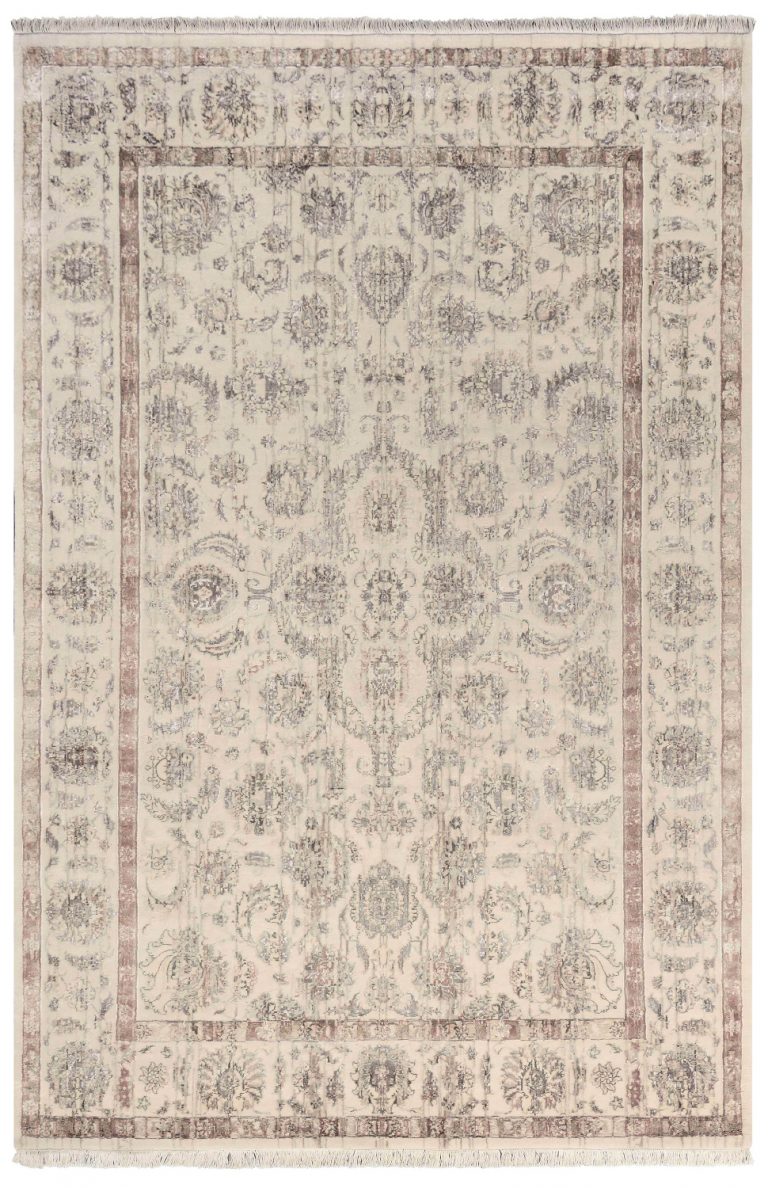 Индийский ковёр из шерсти и арт-шёлка — SILK PATINA