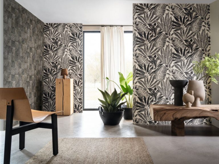 Обои — Casamance — Aloes Vert Imperial/Grege — 75183784