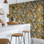 Обои — Casamance — Desirade Blanc / Celadon — 75510610