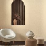 Обои — Casadeco — MINERALS — Mur a La Chaux — Beige terre cuite (арт. 88094242)