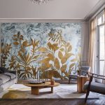Обои — Casamance — Fleur de Lune Gris nuage/dore — 75651832
