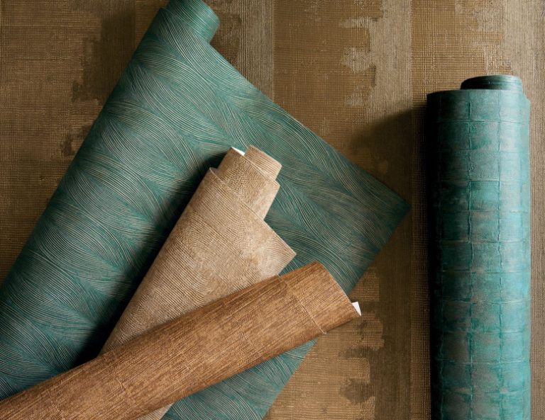 Обои — Casamance — Nerikomi Vert de gris/dore — A76102446