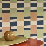 Обои — Casadeco — COLOR GAME — Chess game — Bordeaux / bleu (арт. 200628668)