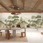 Обои — Casamance — Maquis corse Kaki/poudre — 76761324