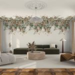 Обои — Casamance — Wisteria Ivoire/vert amande — 76802242