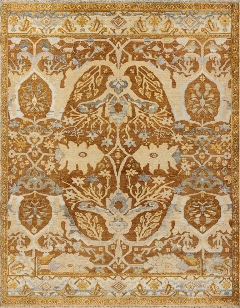 Индийский ковёр из шерсти и шёлка — VINTAGE SILK