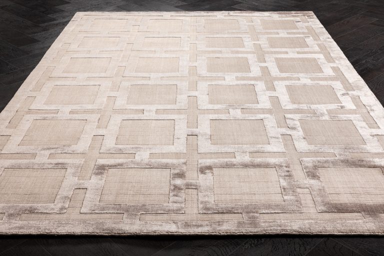 Индийский ковёр из арт-шёлка и хлопка — EATON RUG