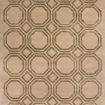 Индийский ковёр из арт-шёлка и шерсти — OCTAGON RUG