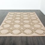 Индийский ковёр из арт-шёлка и шерсти — OCTAGON RUG