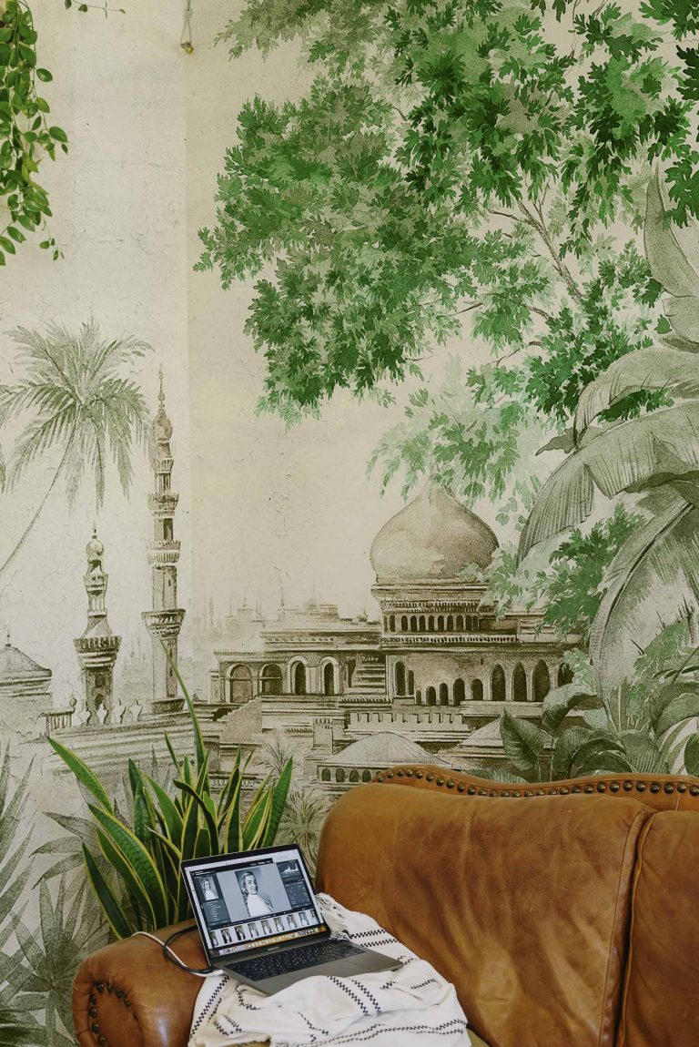 Обои Coordonne — Taj Mahal Aloe 7900121 (коллекция Random Chinoiseries)