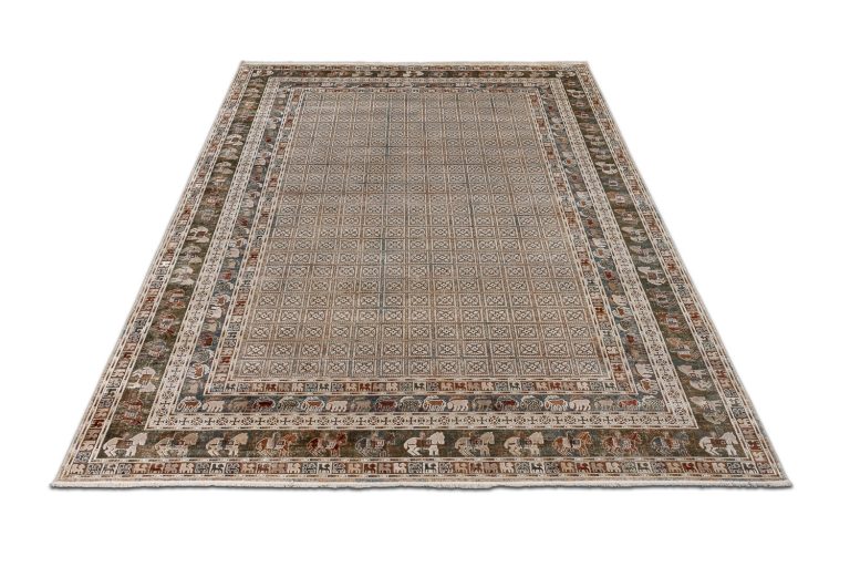 Турецкий ковёр из шёлка и вискозы — KIRMAN ANTIQUE