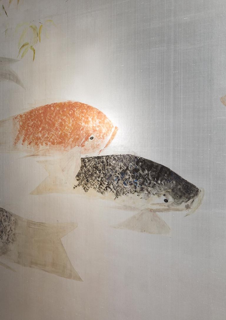 Обои — Pierre Frey — LES CARPES Argent — FP911001