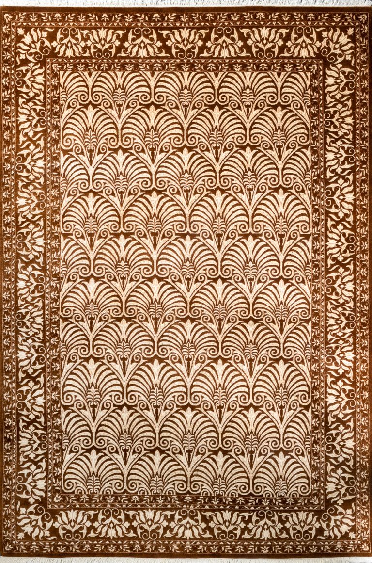 Индийский ковёр из шерсти и арт-шёлка — AGRA R