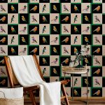 Обои Coordonne — Like a Bird Noir C00133 (коллекция Coco Davez Colortherapills)