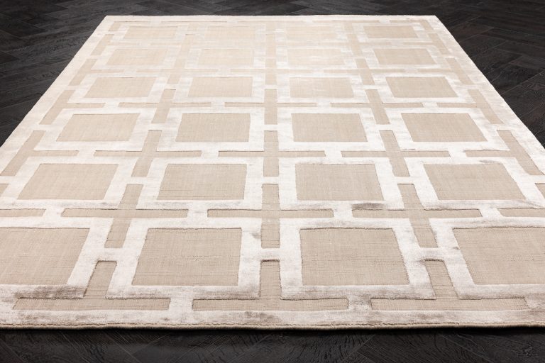 Индийский ковёр из арт-шёлка и хлопка — EATON RUG