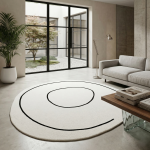 Ковёр Loop Ivory Round — Carpet decor by Fargotex