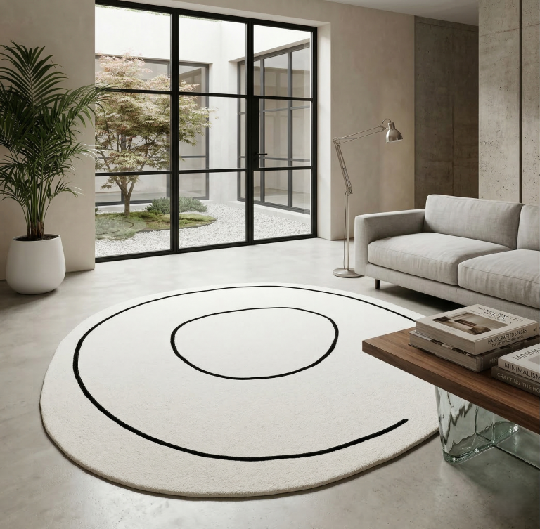 Ковёр Loop Ivory Round — Carpet decor by Fargotex
