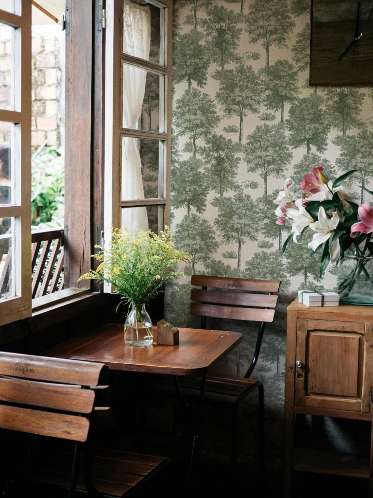 Обои Coordonne — Chestnut tree Green B00348 (коллекция Victorian)
