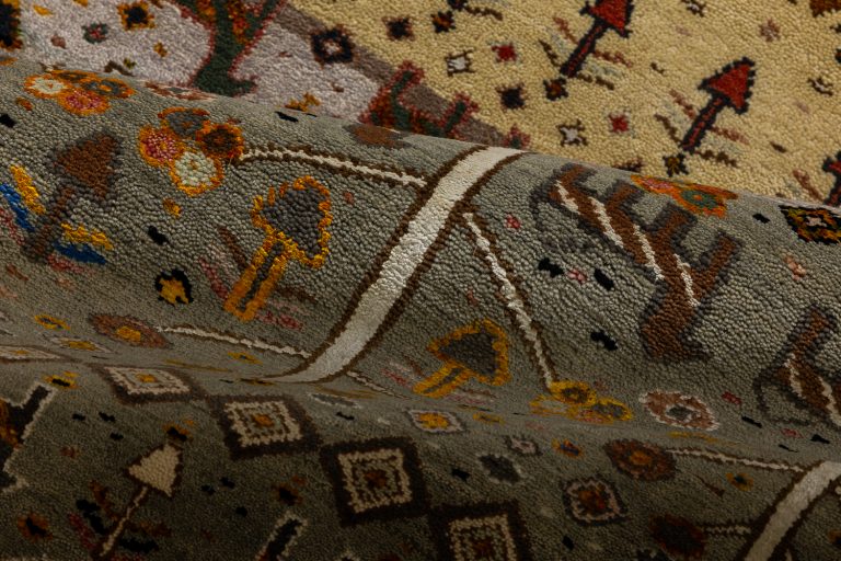 Индийский ковёр из шерсти и шёлка — ETHNIC LINES