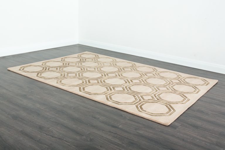 Индийский ковёр из арт-шёлка и шерсти — OCTAGON RUG