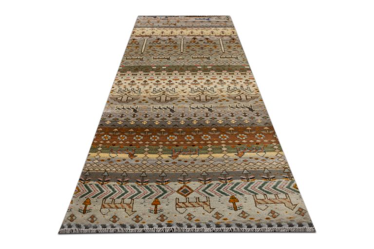 Индийский ковёр из шерсти и шёлка — ETHNIC LINES