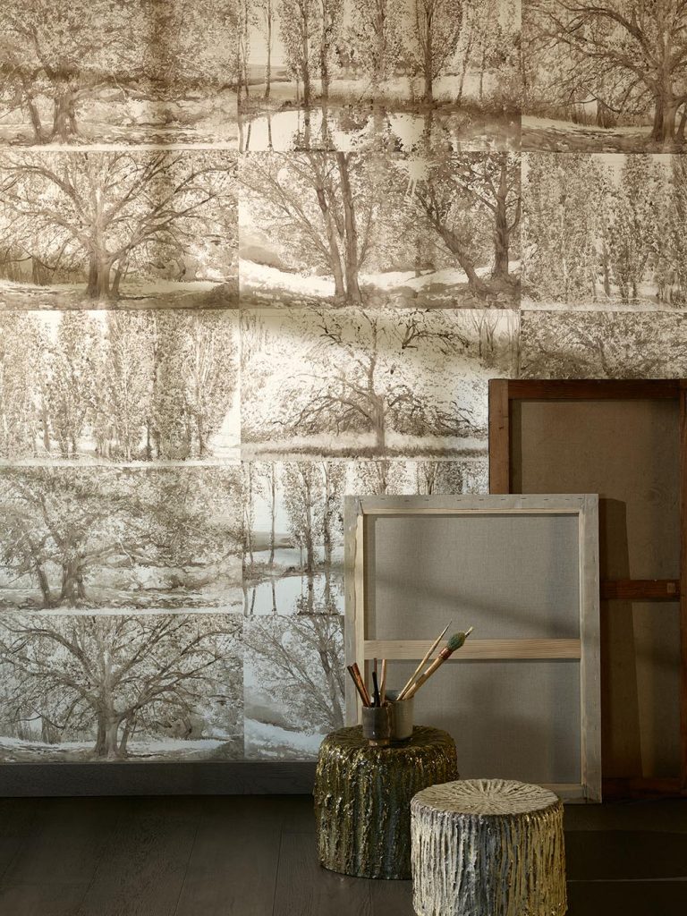 Обои Pierre Frey — Arbres et sous bois — Bouleau FP235001 (коллекция Cappuccino)