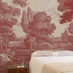 Обои Coordonne — Engraving Red B00370 (коллекция Victorian)